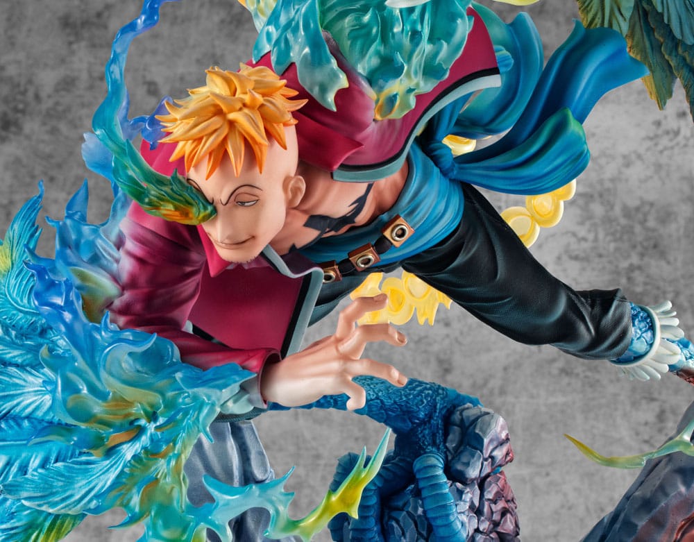 One Piece Estatua PVC P.O.P. MAS Maximum Marco the Phoenix Leader of 1st group of Whitebeard Pirates 32 cm