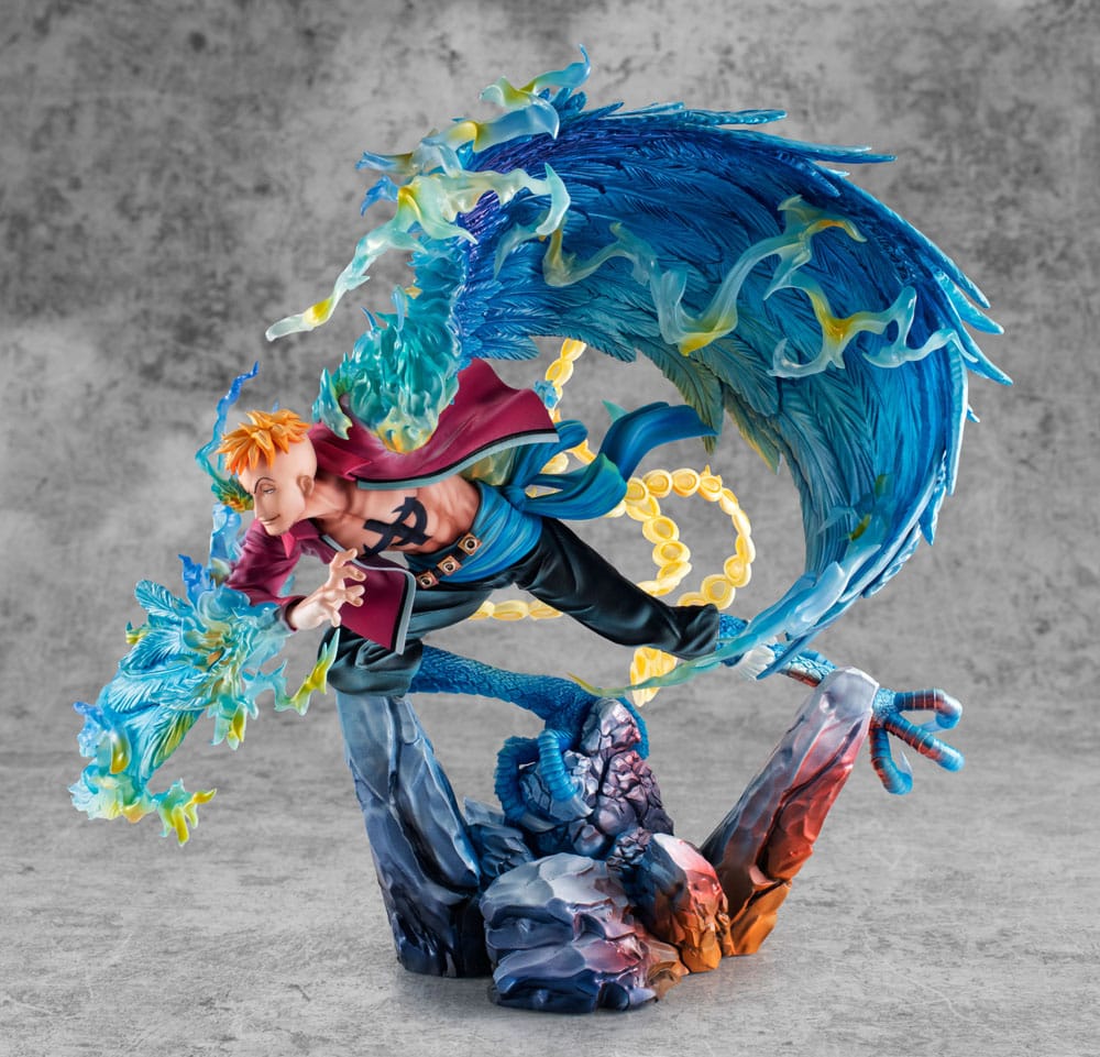 One Piece Estatua PVC P.O.P. MAS Maximum Marco the Phoenix Leader of 1st group of Whitebeard Pirates 32 cm