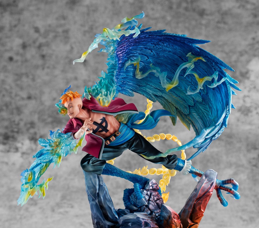 One Piece Estatua PVC P.O.P. MAS Maximum Marco the Phoenix Leader of 1st group of Whitebeard Pirates 32 cm