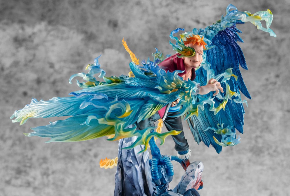 One Piece Estatua PVC P.O.P. MAS Maximum Marco the Phoenix Leader of 1st group of Whitebeard Pirates 32 cm