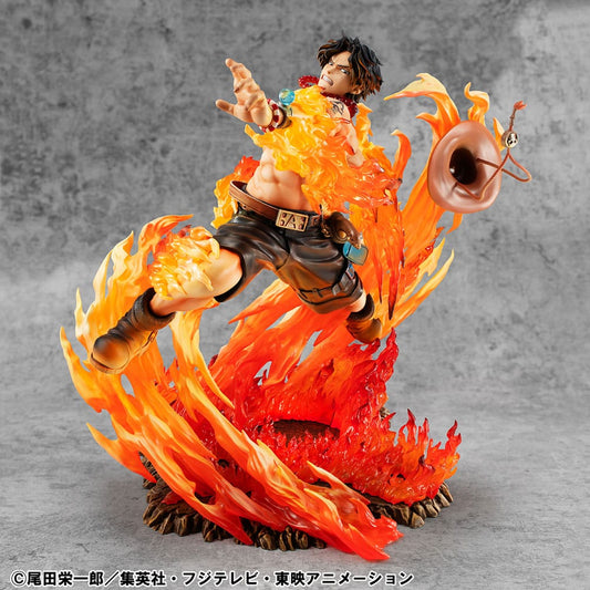 One Piece Estatua PVC P.O.P. NEO-Maximum Portgas D. Ace 15th Anniversary Super Limited Reprint Ver. 23 cm