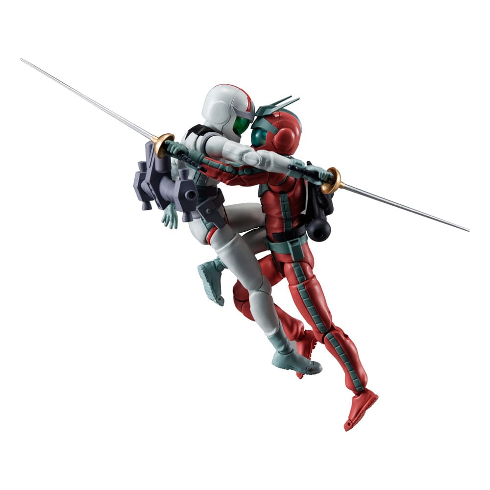 Mobile Suit Gundam pack de 2 Figuras G.M.G. Collection EX 09 Earth Federation Amuro Ray & Char Aznable Normal Suit Ver. (with gift) 10 cm