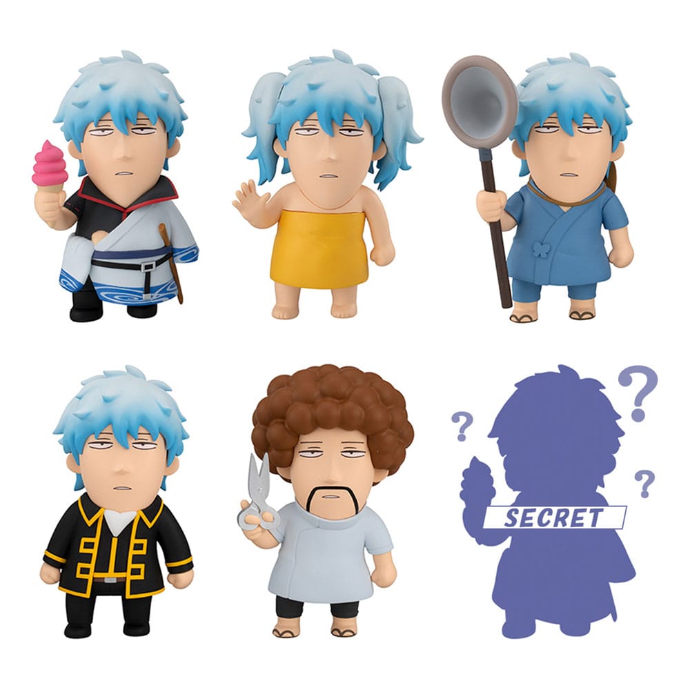 Gintama pack de 6 Figuras We love Ginsan 10 cm cajas sorpresas (with gift) - Z POP Toys