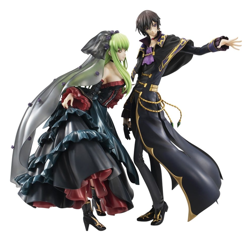 Code Geass: Lelouch of the Rebellion Pack de 2 Serie G.E.M. Precious Estatua L.L. & C.C. 20th Anniversary 25 cm
