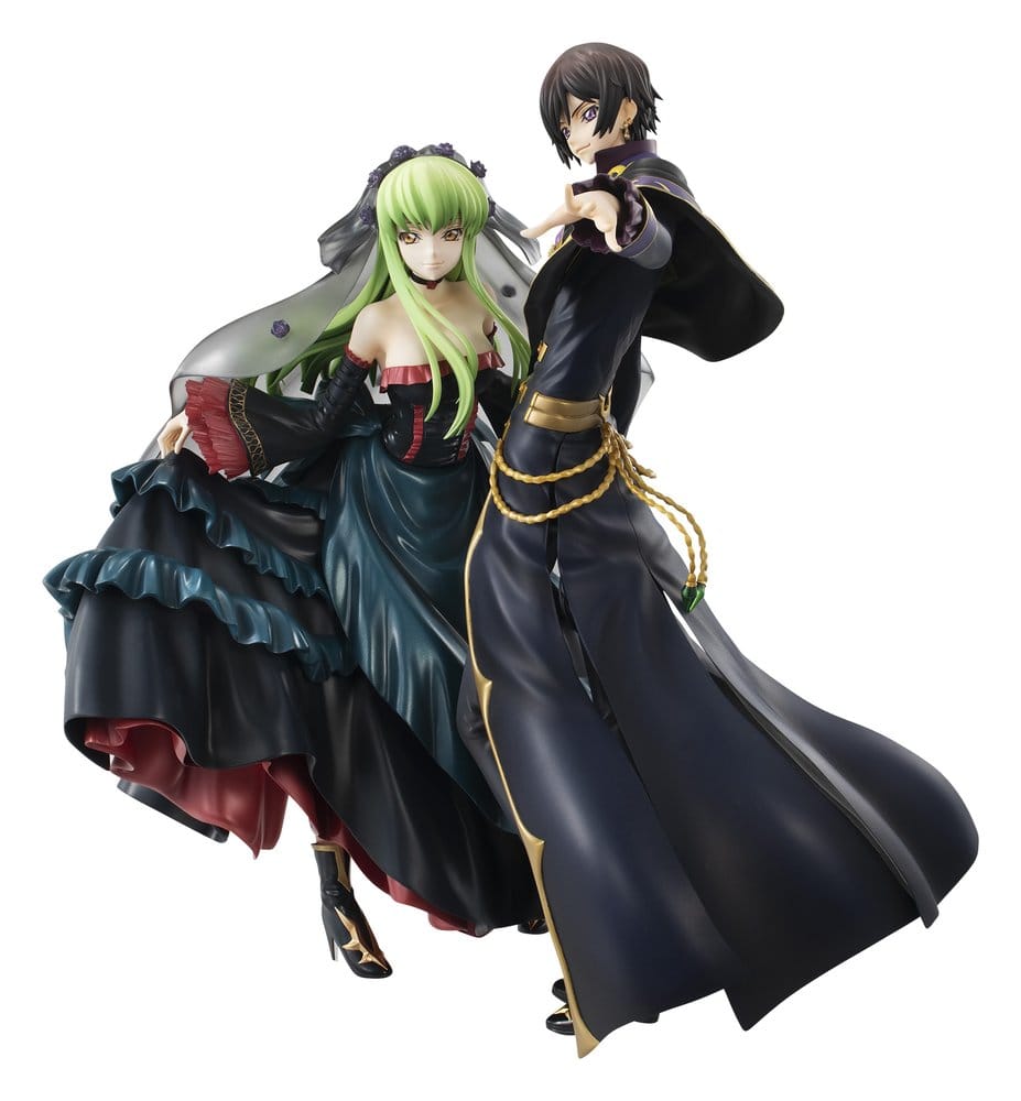 Code Geass: Lelouch of the Rebellion Pack de 2 Serie G.E.M. Precious Estatua L.L. & C.C. 20th Anniversary 25 cm