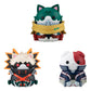 My Hero Academia Mega Cat Project Nyanto! The Big Heroaca Cats Series pack de 3 Figuras Izuku Midoriya & Katsuki Bakugo & Shoto Todoroki 12 cm