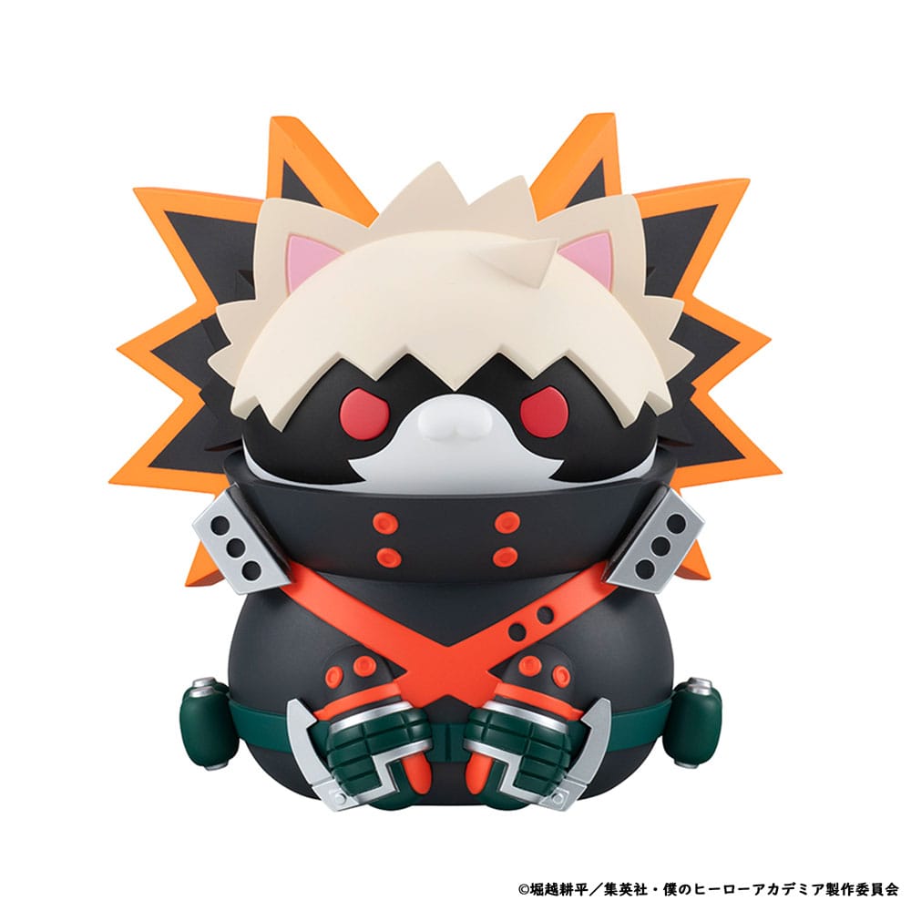 My Hero Academia Mega Cat Project Nyanto! The Big Heroaca Cats Series pack de 3 Figuras Izuku Midoriya & Katsuki Bakugo & Shoto Todoroki 12 cm