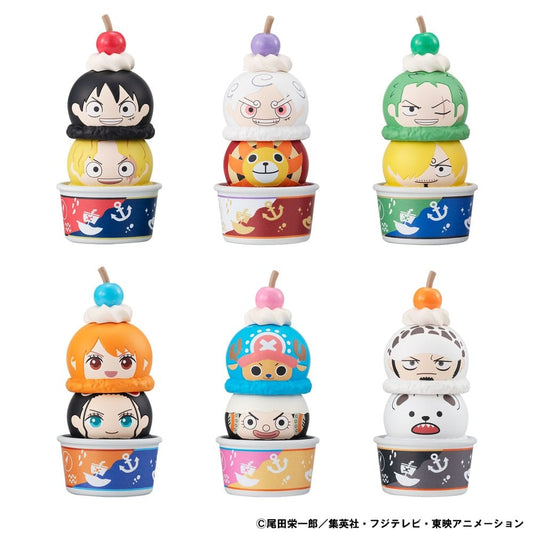 One Piece Pack de 6 Figuras Tsumichen Stack up & Change 8 cm (with gift)