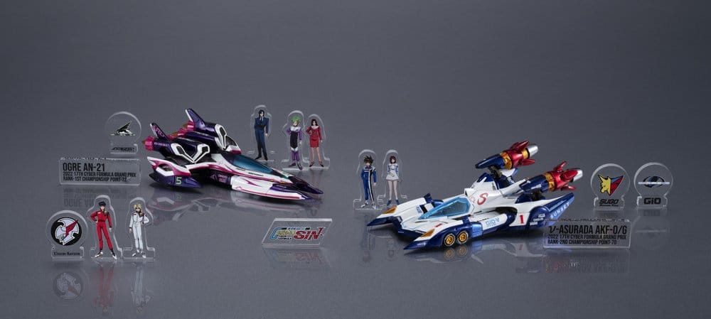 Future GPX Cyber Formula pack de 2 Vehículos vAsurada AKF-0/G spiral boost mode & OGRE AN-21 super Aero boost mode Set Heritage Edition 9 cm