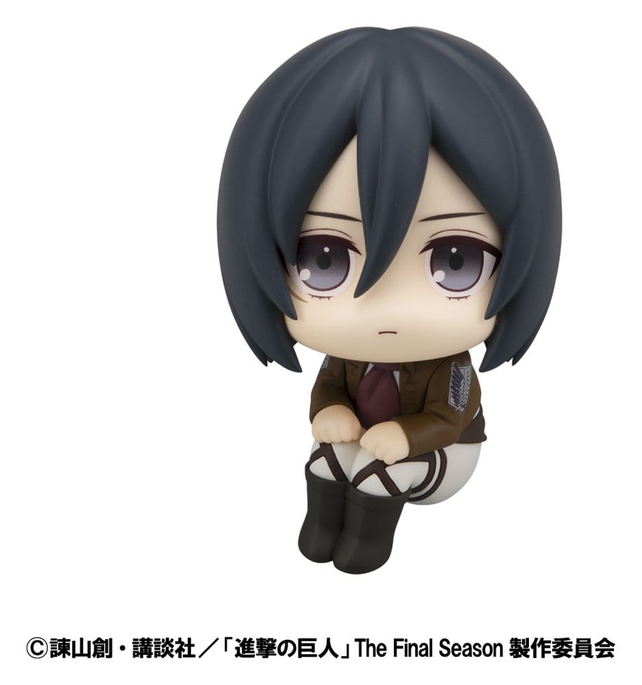 Attack on Titan Estatuas PVC Look Up Levi Cleaning up Ver. & Mikasa Ackerman (with gift) 11 cm