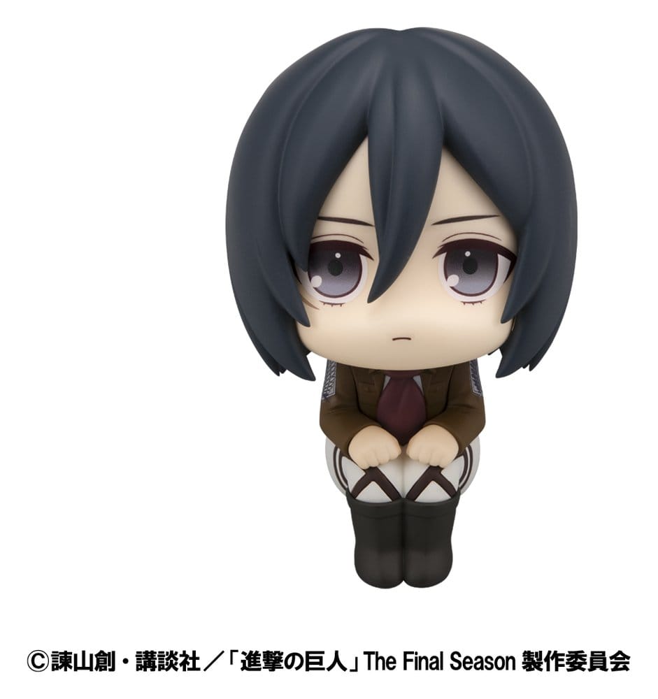 Attack on Titan Estatuas PVC Look Up Levi Cleaning up Ver. & Mikasa Ackerman (with gift) 11 cm