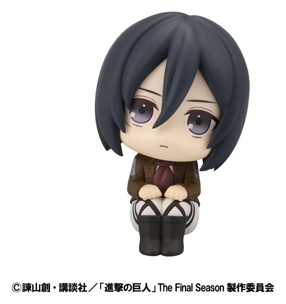 Attack on Titan Estatuas PVC Look Up Levi Cleaning up Ver. & Mikasa Ackerman (with gift) 11 cm