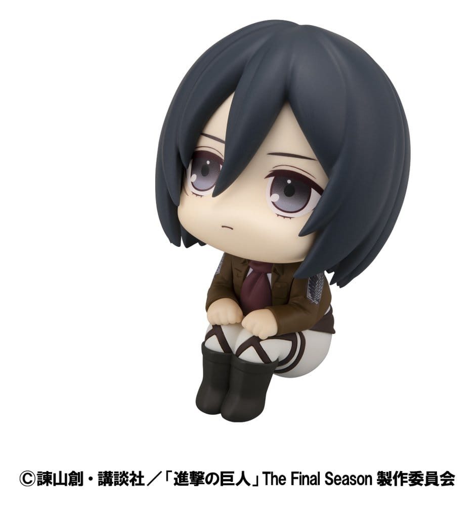 Attack on Titan Estatuas PVC Look Up Levi Cleaning up Ver. & Mikasa Ackerman (with gift) 11 cm