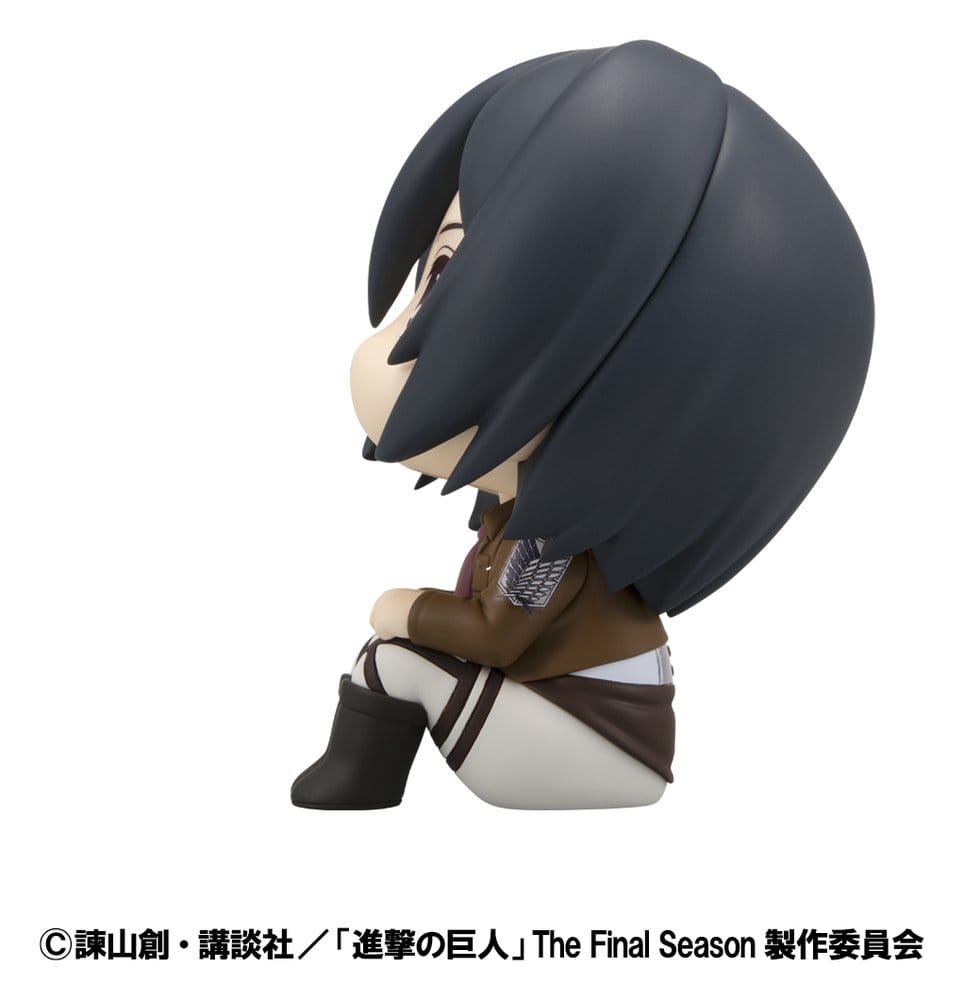 Attack on Titan Estatuas PVC Look Up Levi Cleaning up Ver. & Mikasa Ackerman (with gift) 11 cm