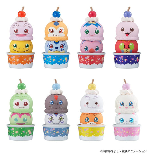 Digimon Adventure Tsumichen Stack up & Change Pack de 8 Minifiguras 8 cm (with gift)