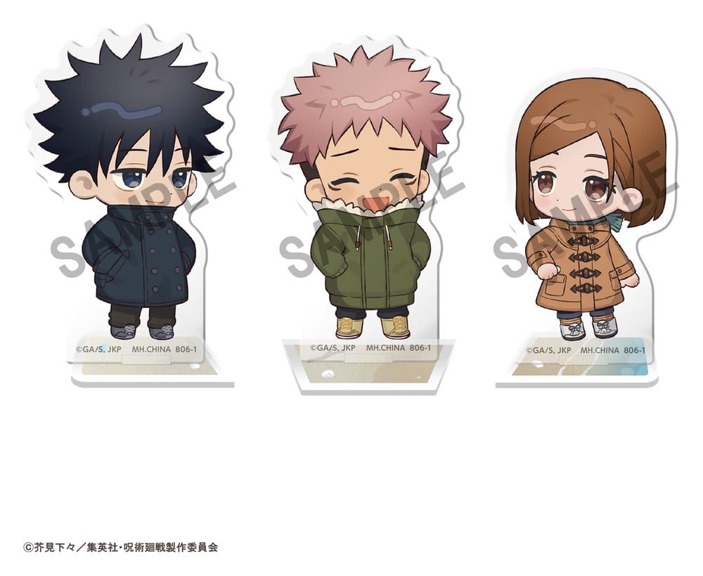 Jujutsu Kaisen Buddycolle Soporte Acrílico 5th Anniversary C Megumi Fushiguro, Yuji Itadori & Nobara Kugisaki 10 cm