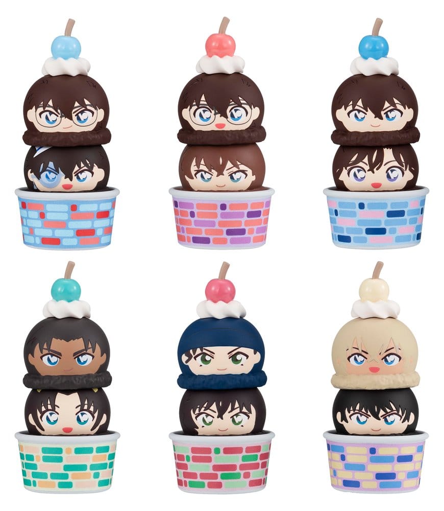 Detective Conan Tsumichen Stack up & Change Figuras Mini 8 cm Blind Box Surtido (6)