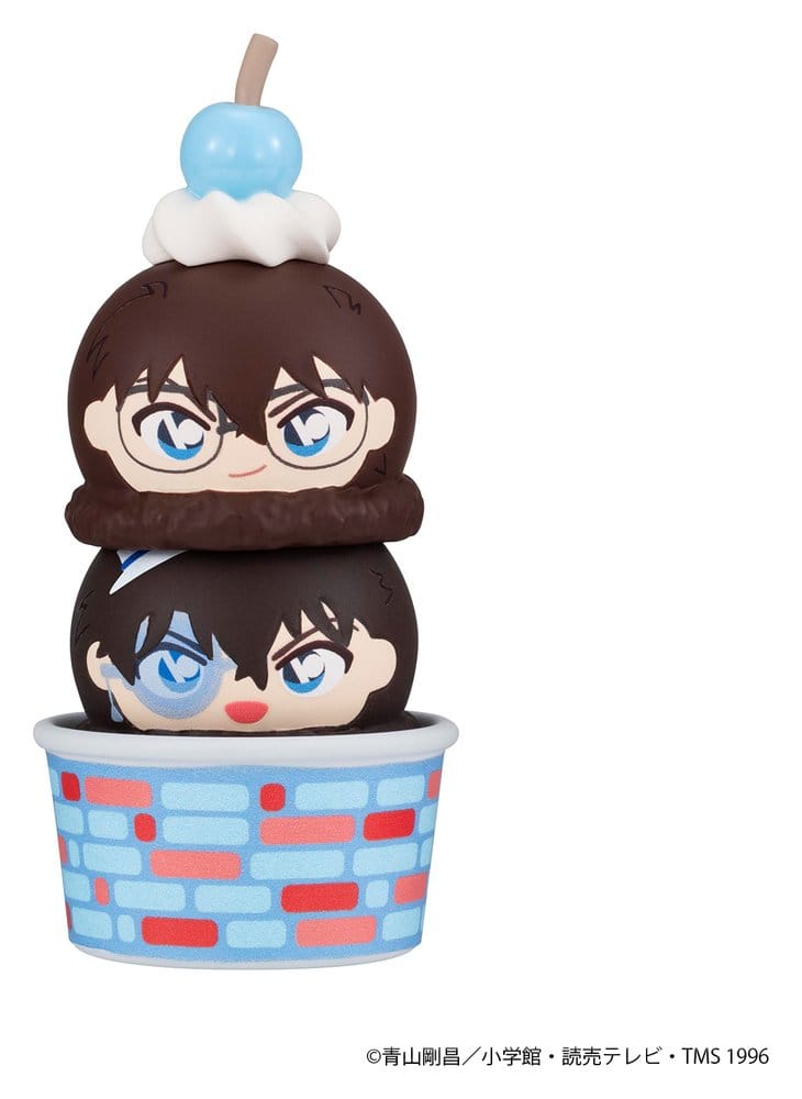 Detective Conan Tsumichen Stack up &amp; Change Figuras Mini 8 cm Blind Box Surtido (6) (with gift)