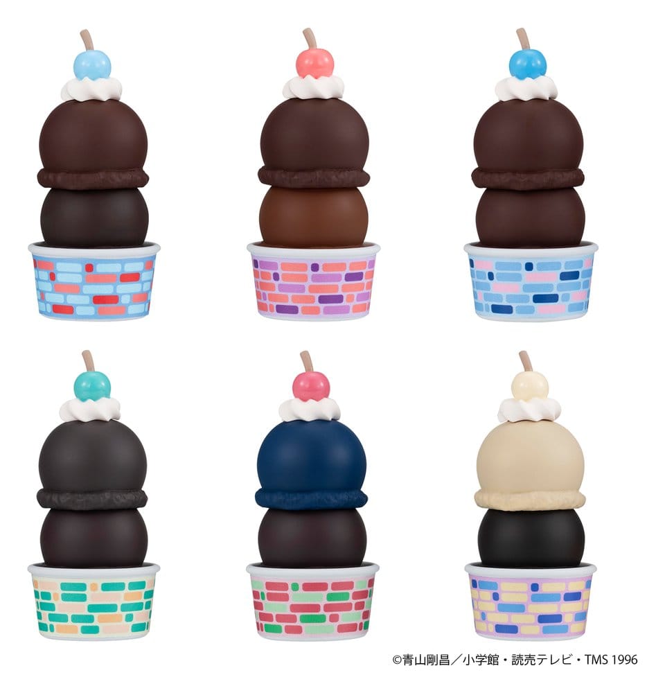 Detective Conan Tsumichen Stack up &amp; Change Figuras Mini 8 cm Blind Box Surtido (6) (with gift)