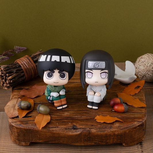 Naruto Shippuden Pack de 2 Figuras PVC Look Up Rock Lee & Neji Hyuga 11 cm (with gift)