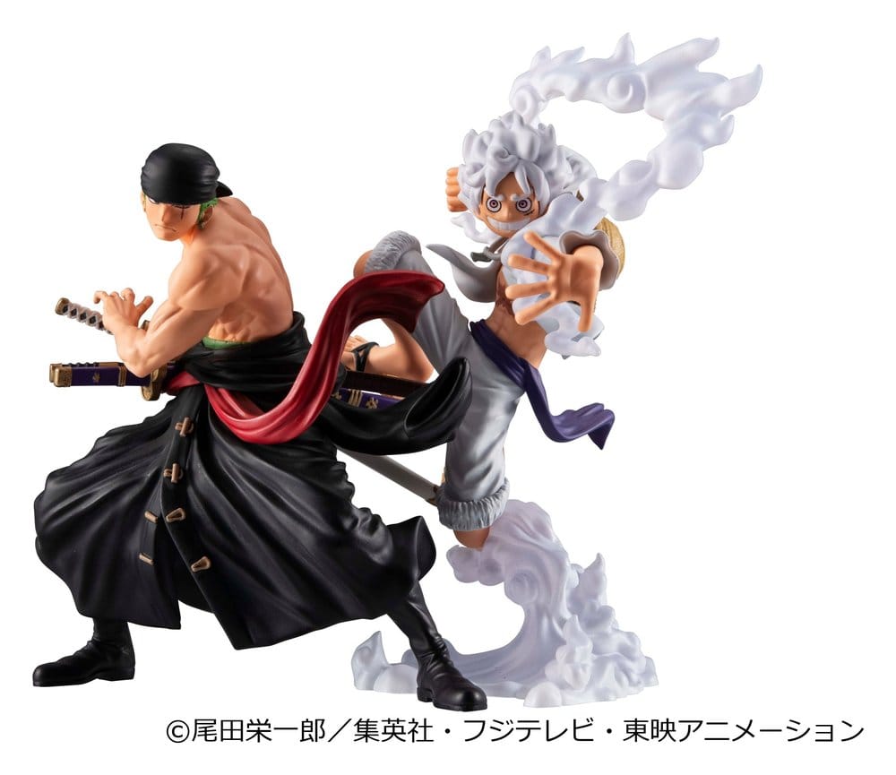 One Piece Wallstar Pack de 2 Figuras PVC Monkey D. Luffy Gear Fifth & Roronoa Zoro (with gift) 10 cm