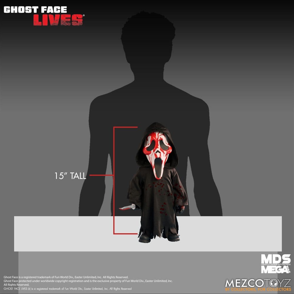 Scream Muñeco MDS Roto Bloody Ghost Face 38 cm