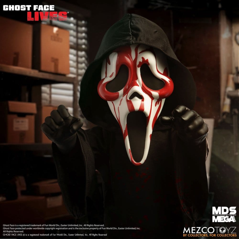 Scream Muñeco MDS Roto Bloody Ghost Face 38 cm