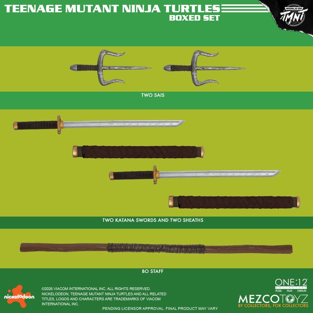 Las Tortugas Ninja One:12 Collective Figuras 1/12 Boxed Set 17 cm