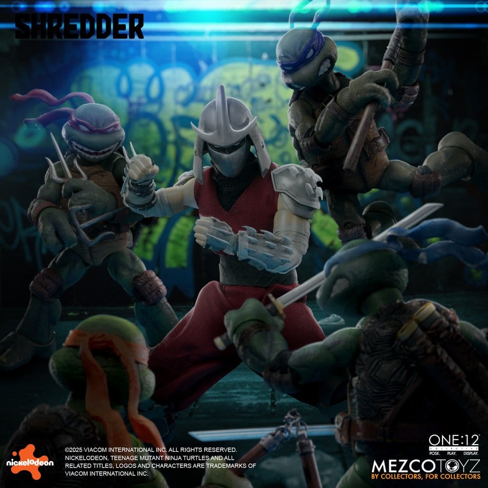 Las Tortugas Ninja Figura 1/12 Shredder 17 cm