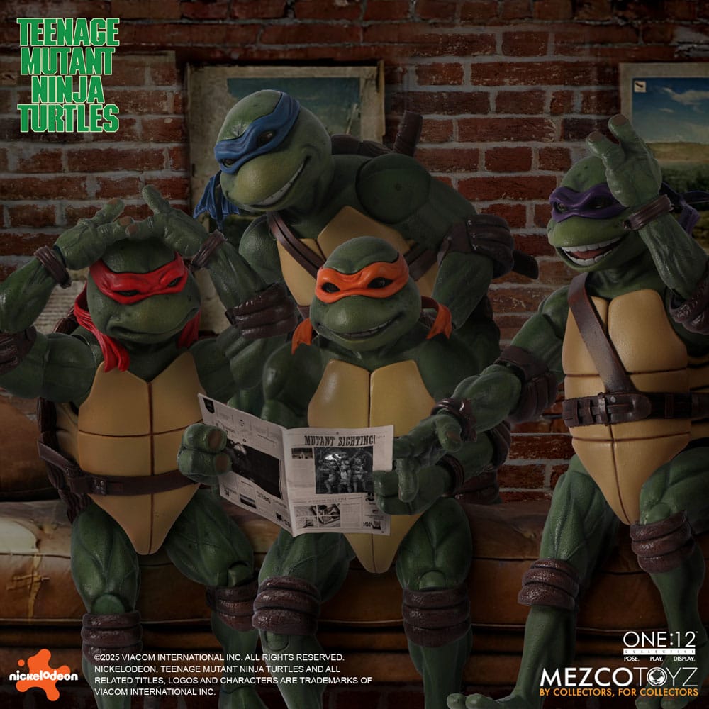 Las Tortugas Ninja  box set Figuras 1/12 Teenage Mutant Ninja Turtles (1990 Movie) 15 cm