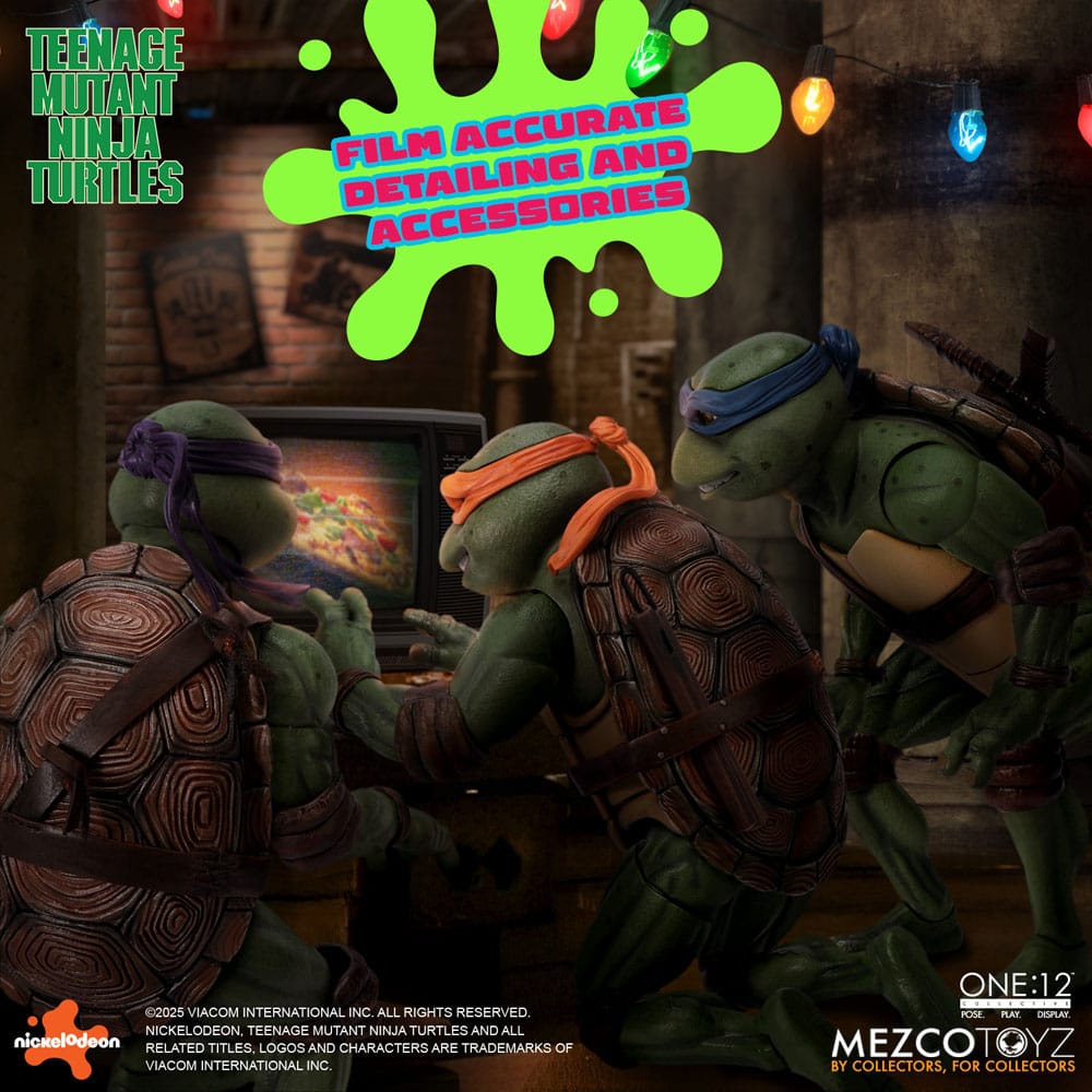 Las Tortugas Ninja  box set Figuras 1/12 Teenage Mutant Ninja Turtles (1990 Movie) 15 cm