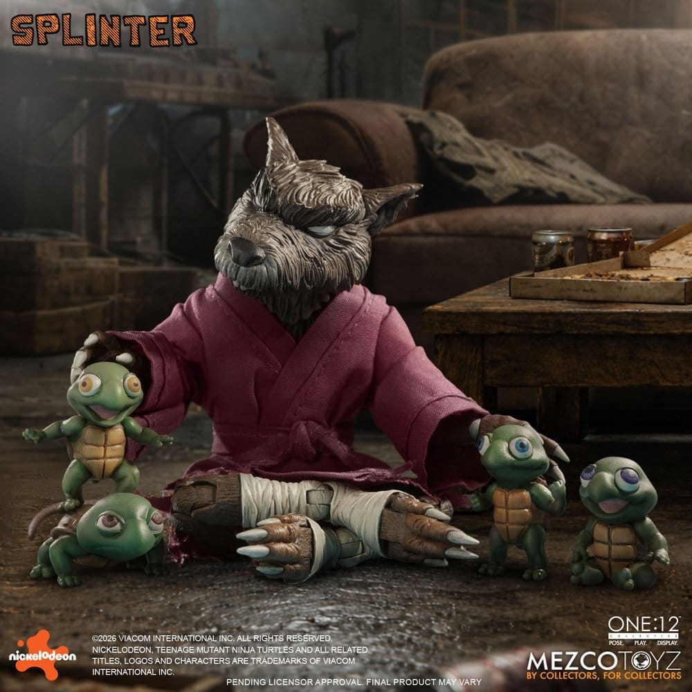 Las Tortugas Ninja One:12 Collective Figura 1/12 Splinter 17 cm