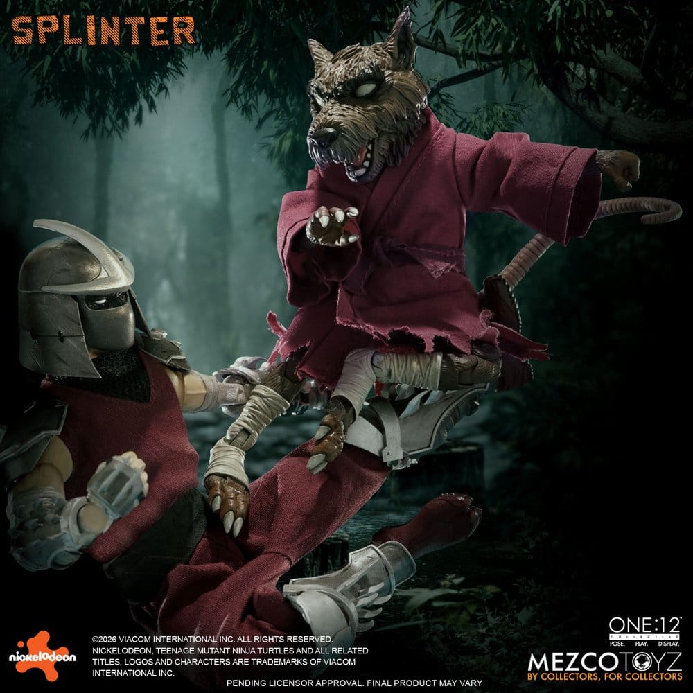Las Tortugas Ninja One:12 Collective Figura 1/12 Splinter 17 cm
