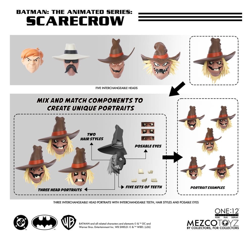 Batman: la serie animada One:12 Collective Figura Scarecrow 17 cm