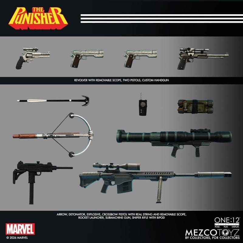 Marvel Comics One:12 Collective Figura 1/12 Punisher 17 cm