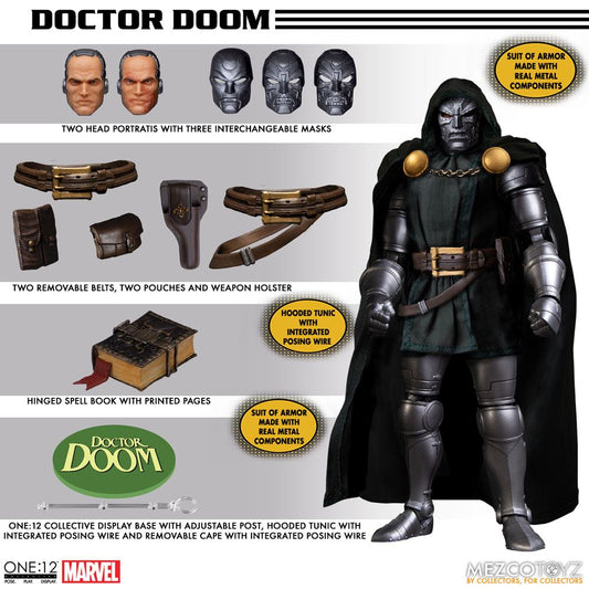 Marvel Figura 1/12 Doctor Doom 17 cm