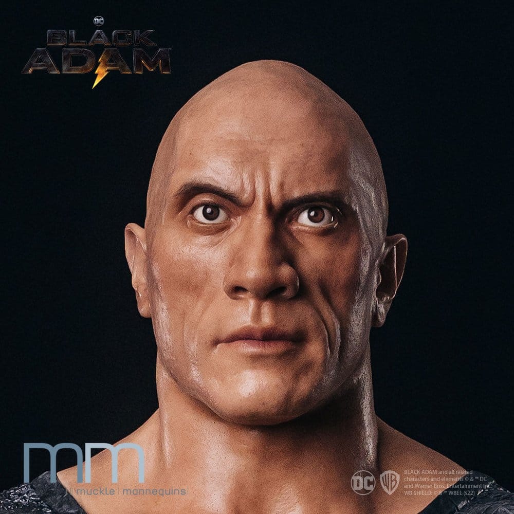 Black Adam Busto tamaño real Cabeza de Silicona
