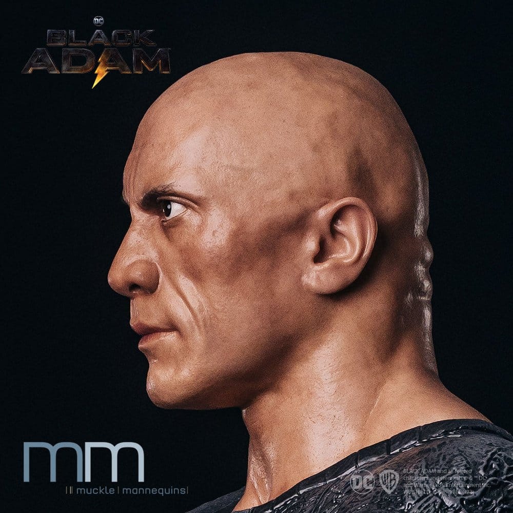 Black Adam Busto tamaño real Cabeza de Silicona