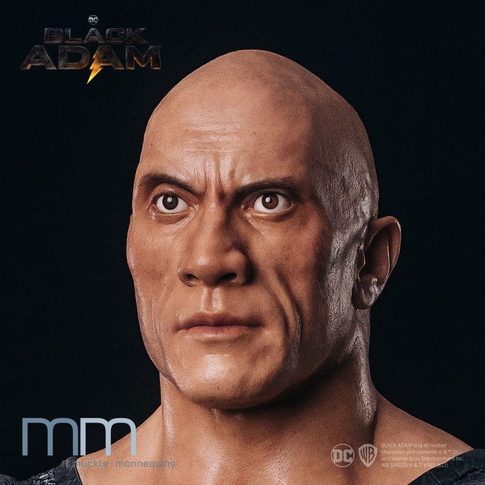 Black Adam Busto tamaño real Cabeza de Silicona