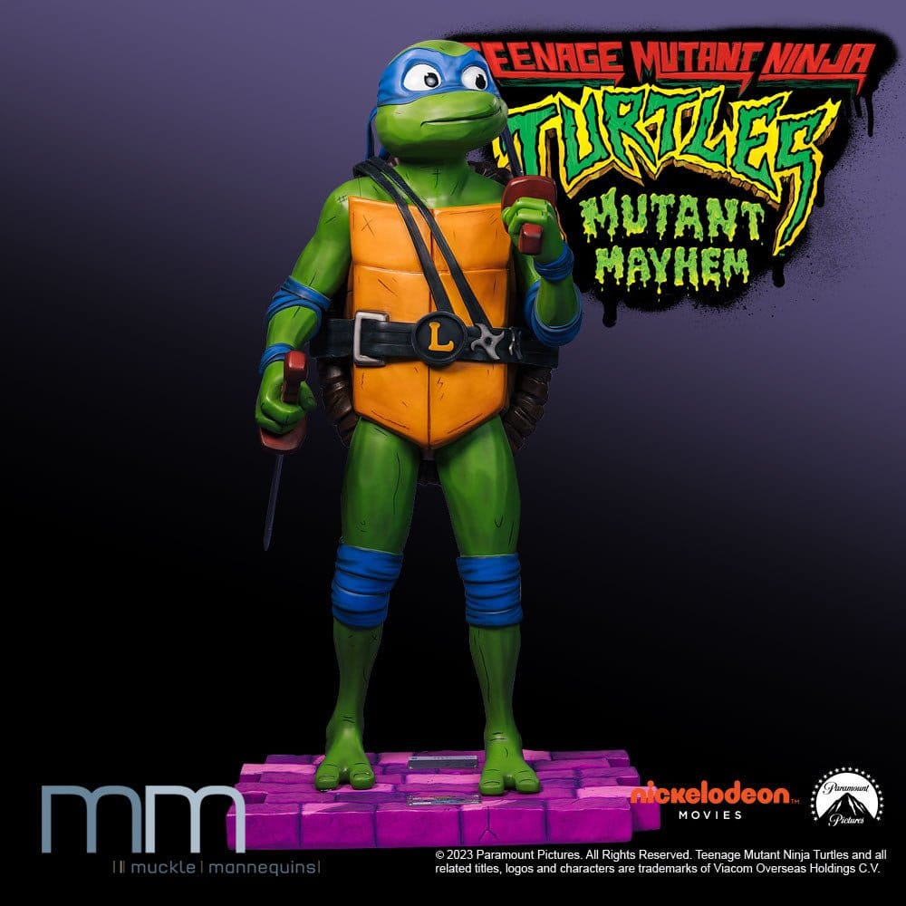 Tortugas Ninja: Caos mutante Estatua tamaño real Leonardo 172 cm