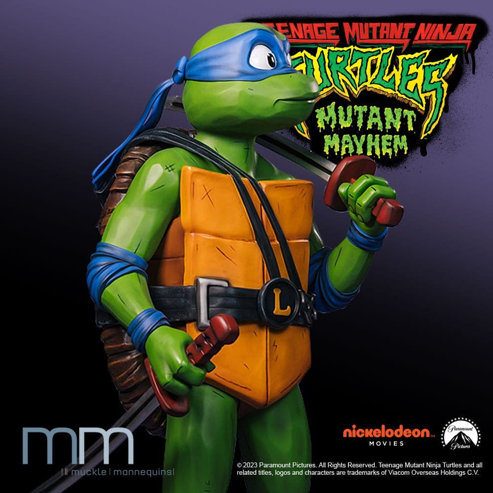 Tortugas Ninja: Caos mutante Estatua tamaño real Leonardo 172 cm