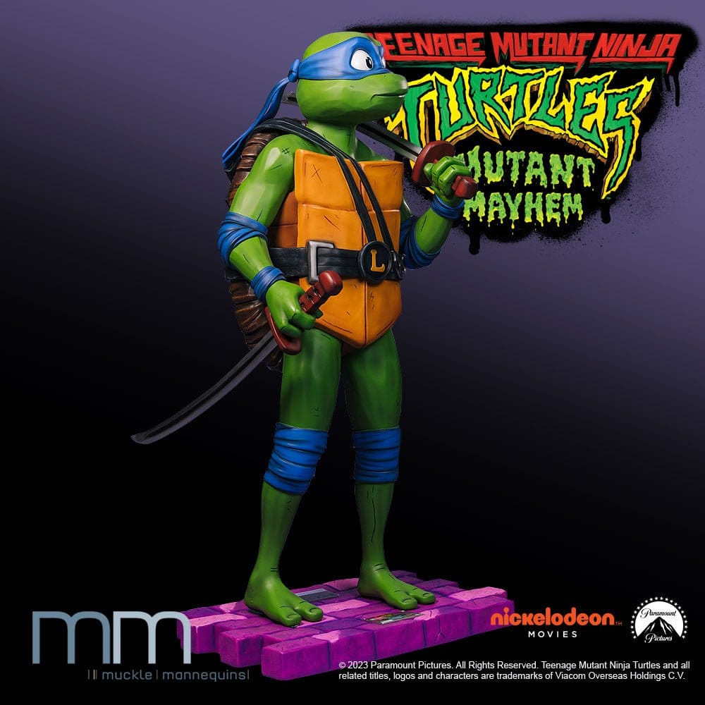 Tortugas Ninja: Caos mutante Estatua tamaño real Leonardo 172 cm