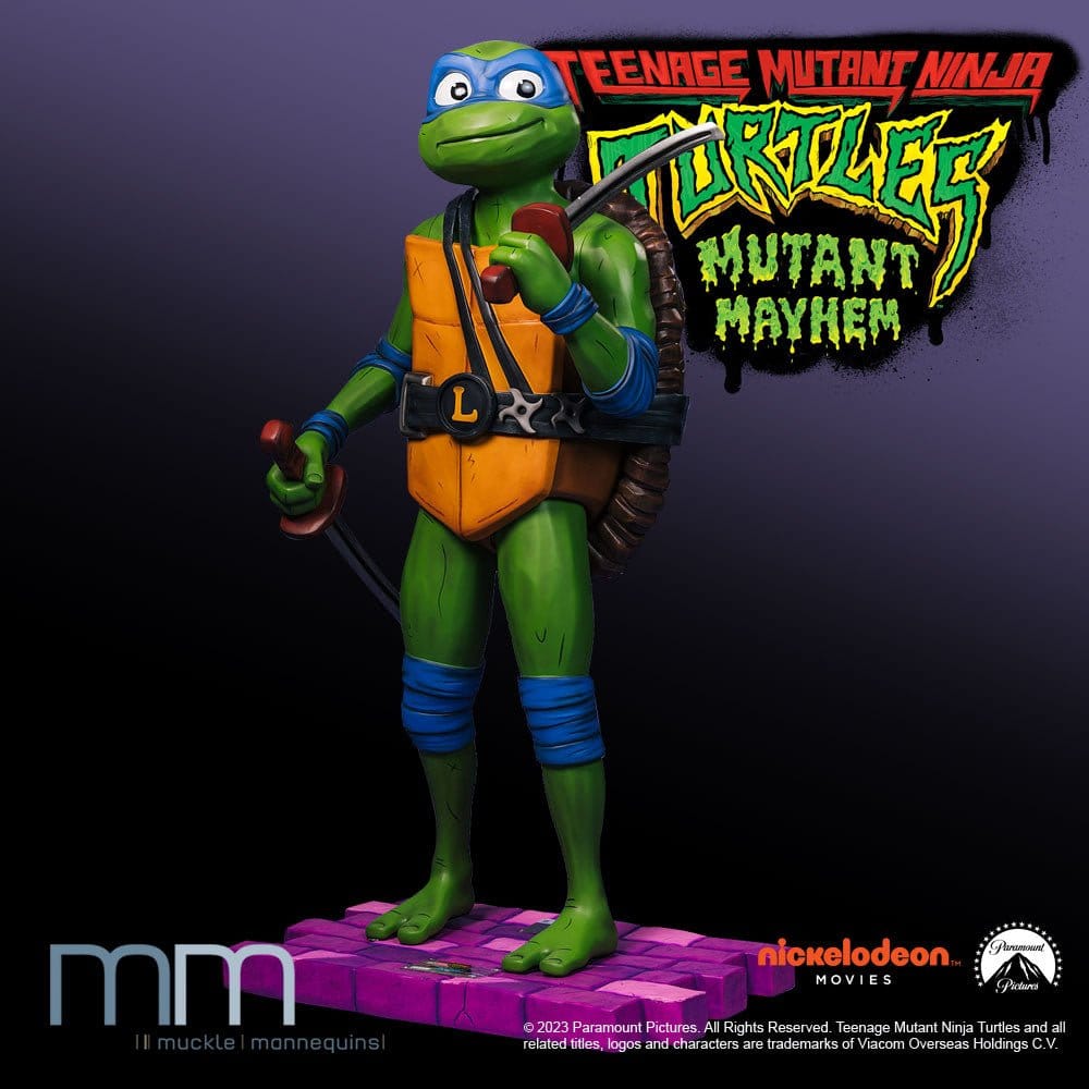 Tortugas Ninja: Caos mutante Estatua tamaño real Leonardo 172 cm