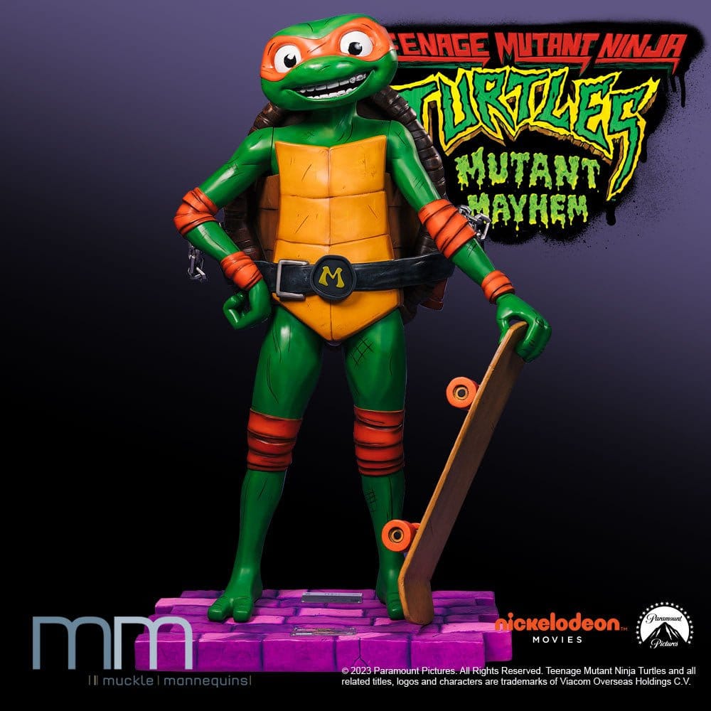 Tortugas Ninja: Caos mutante Estatua tamaño real Michelangelo 162 cm