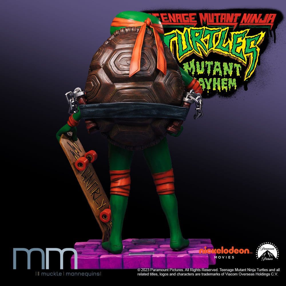 Tortugas Ninja: Caos mutante Estatua tamaño real Michelangelo 162 cm