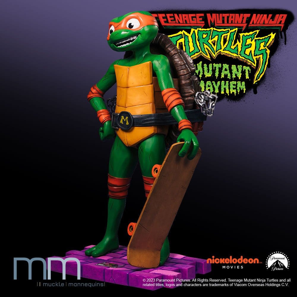 Tortugas Ninja: Caos mutante Estatua tamaño real Michelangelo 162 cm