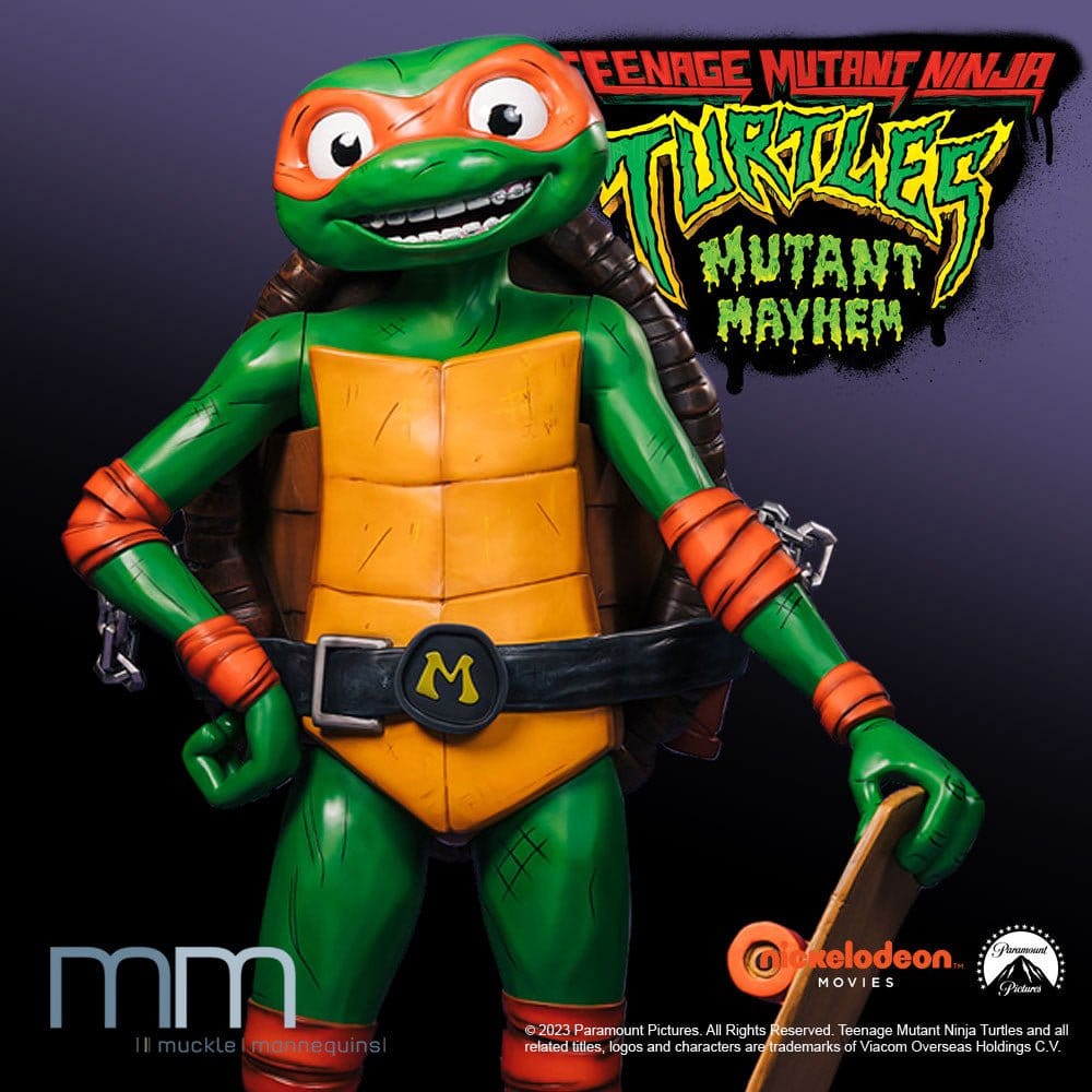 Tortugas Ninja: Caos mutante Estatua tamaño real Michelangelo 162 cm