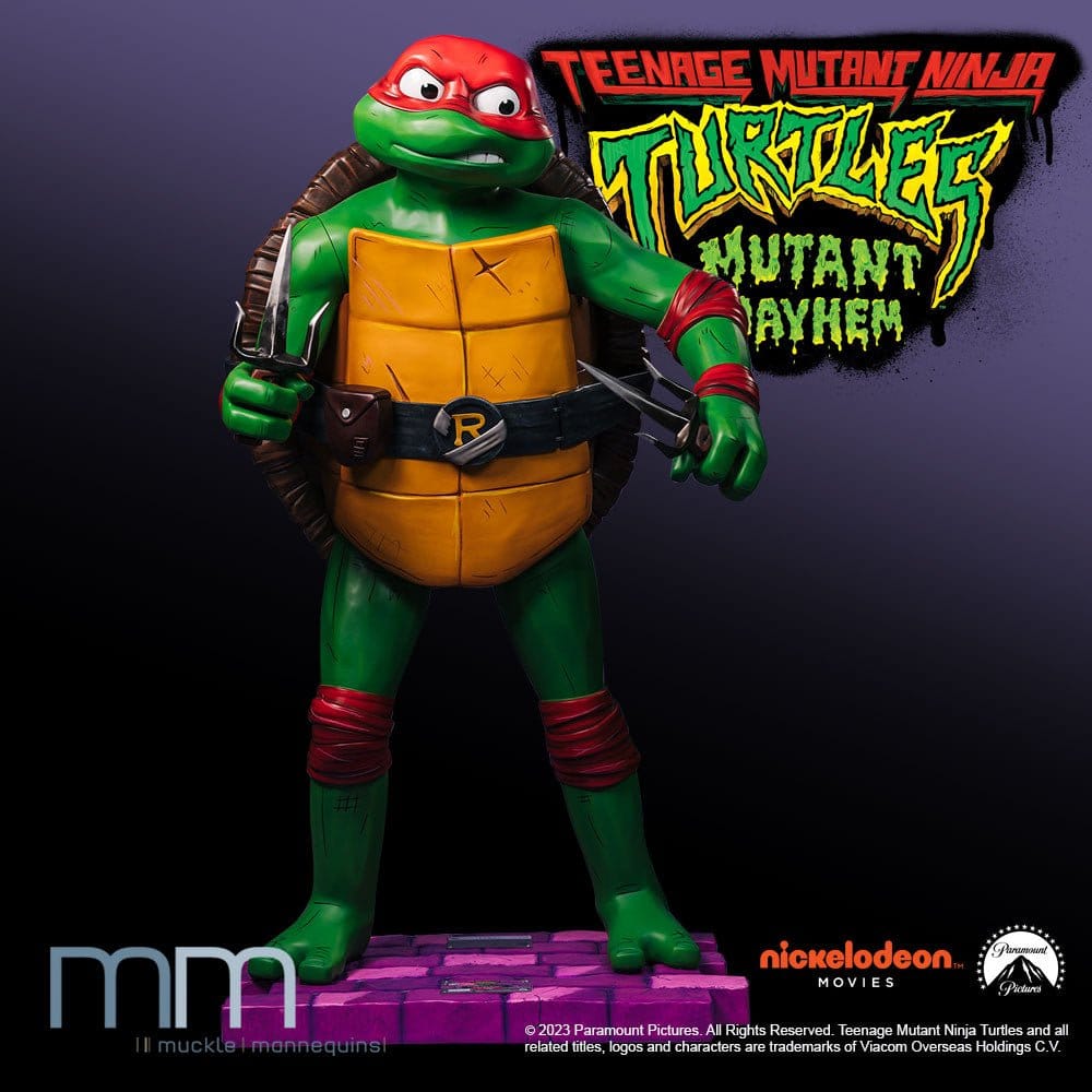 Tortugas Ninja: Caos mutante Estatua tamaño real Raphael 178 cm