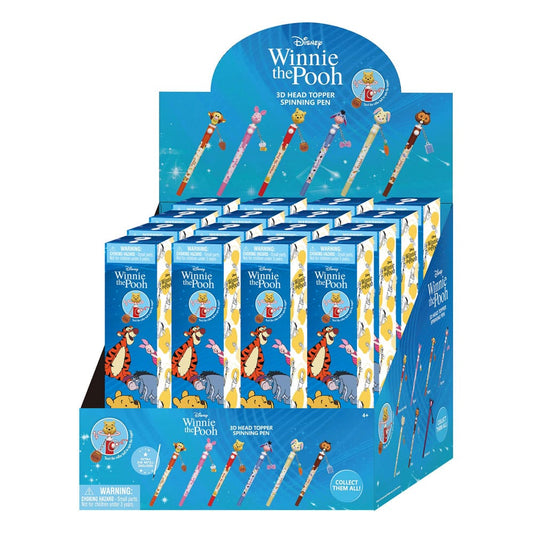Winnie the Pooh Bolígrafo 3D Head Topper Spinning Pen