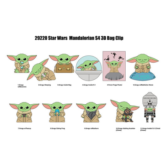 Star Wars 3D Colgantes Peluche Expositor Best of Grogu Serie 1 (24)